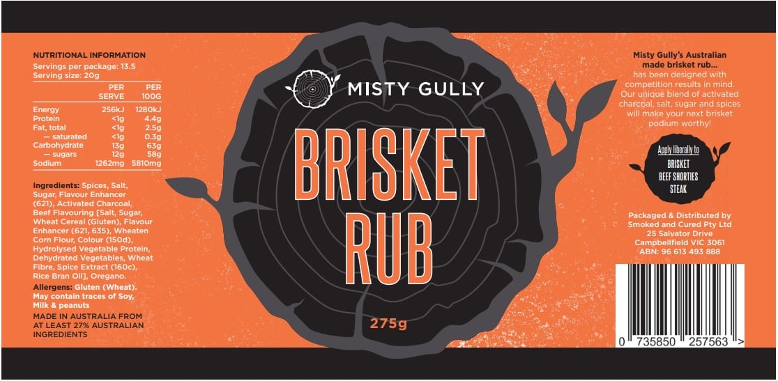 Misty Gully Competition BBQ Rub